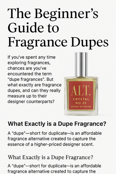 The Ultimate Guide to Dupe Fragrances: What They Are and Why They're Worth It